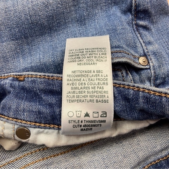 Joe’s jeans blue mid rise waist skinny distressed ripped denim stretchy size 26 - Picture 9 of 16